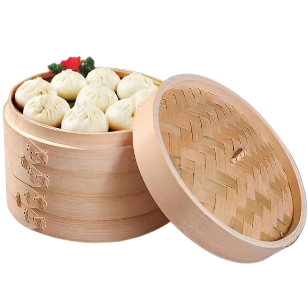 Para unosząca się z zamkniętego parowara na kuchence gazowej